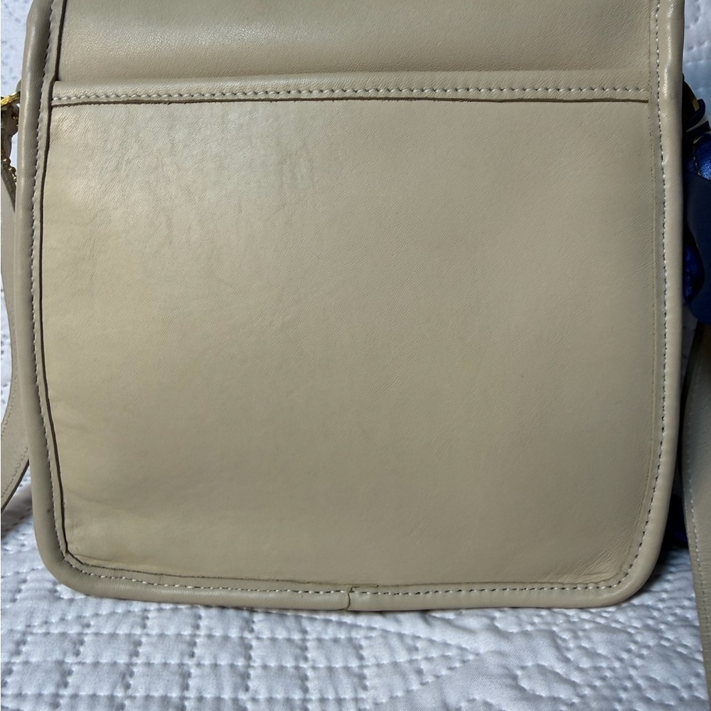 Vintage Coach Companion Flap 9076 USA Made Bone Leather Shoulder Crossbody - Picture 6 of 12
